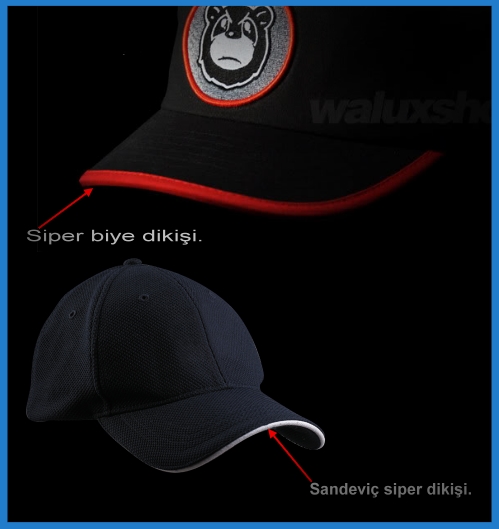 Sapka Sandvic Biye dikis detay